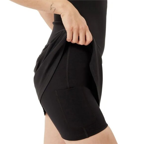 Girlfriend Collective Juliet 2-in-1 Activewear Dress Black XS NWT - Picture 5 of 15